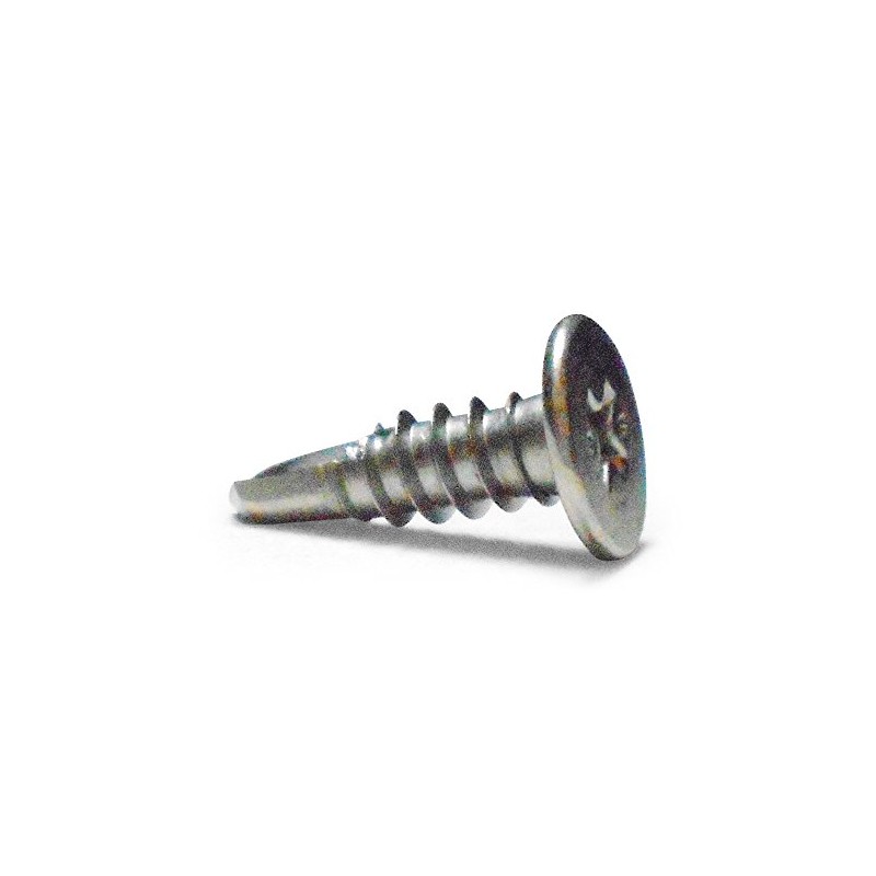 JPF Steel Drill Screws, M5X, Stainless Steel, Flat Head, Total