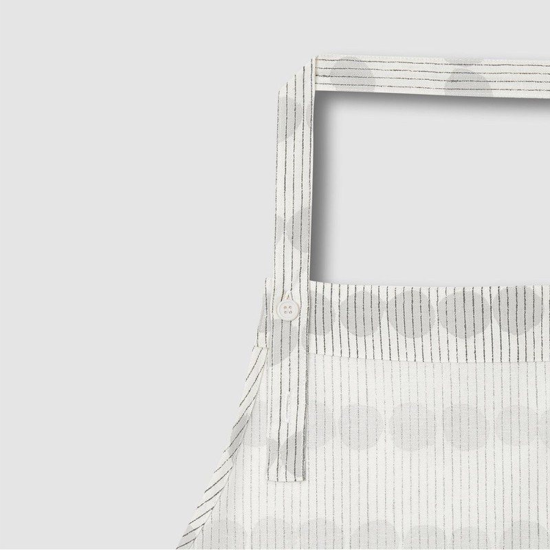 JAJU [JAJU] Drawing Dot Cotton Apron_90_Ivory
