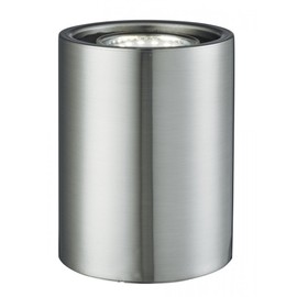 Modern Small Satin Silver Chrome LED Uplighter Table, Floor Lamp Uplighter with Inline Switch [Energy Class A]