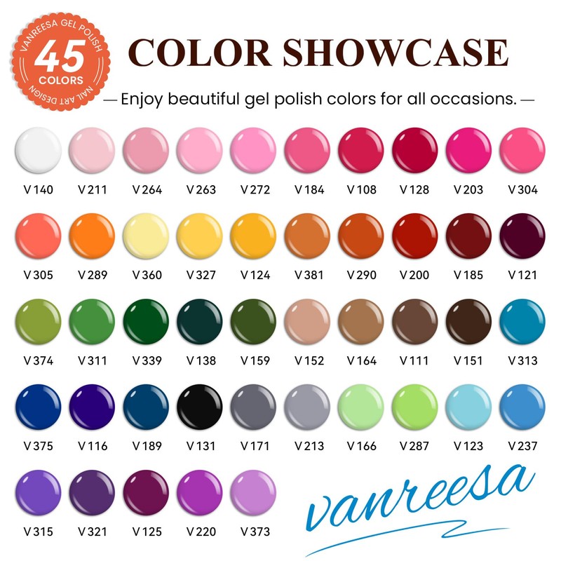 VANREESA Gel Nail Polish Kit with U V Light and