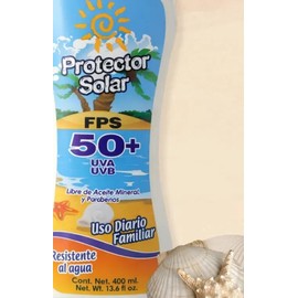 Bloqueador Para Niños Y Adultos 400ml Protector Solar FPS 50 Filtro UV Facial Y Corporal A Prueba De Agua Bella Piel I Para Playa