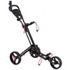 Foldable 3 Wheel Golf Pull Push Cart Trolley - Color: