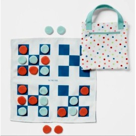 Pillowfort NWT Target Pillowfort 2 in 1 Checker Board Tic Tac Toe game & Travel Canvas Bag
