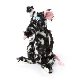 SIGIKID 39609 Schiggi Miggi BeastsTown Rat for Girls, Boys and Adults, Cuddly Toy, Recommended from 3 Years, Black/White/Rat