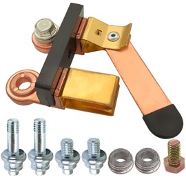 Side Post Knife Blade Master Switch, Ampper 12V / 24V Battery Disconnect Switch Isolator for Marine Car Boat RV ATV Vehicles (Kit)