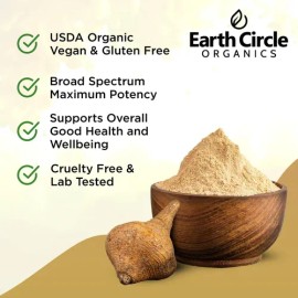 Polvo De Maca Orgánica 1 Lb Vegano - Earth Circle Organics N/a