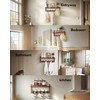 Exper City Coat Rack Wall Mount with Shelf, 17IN Wooden