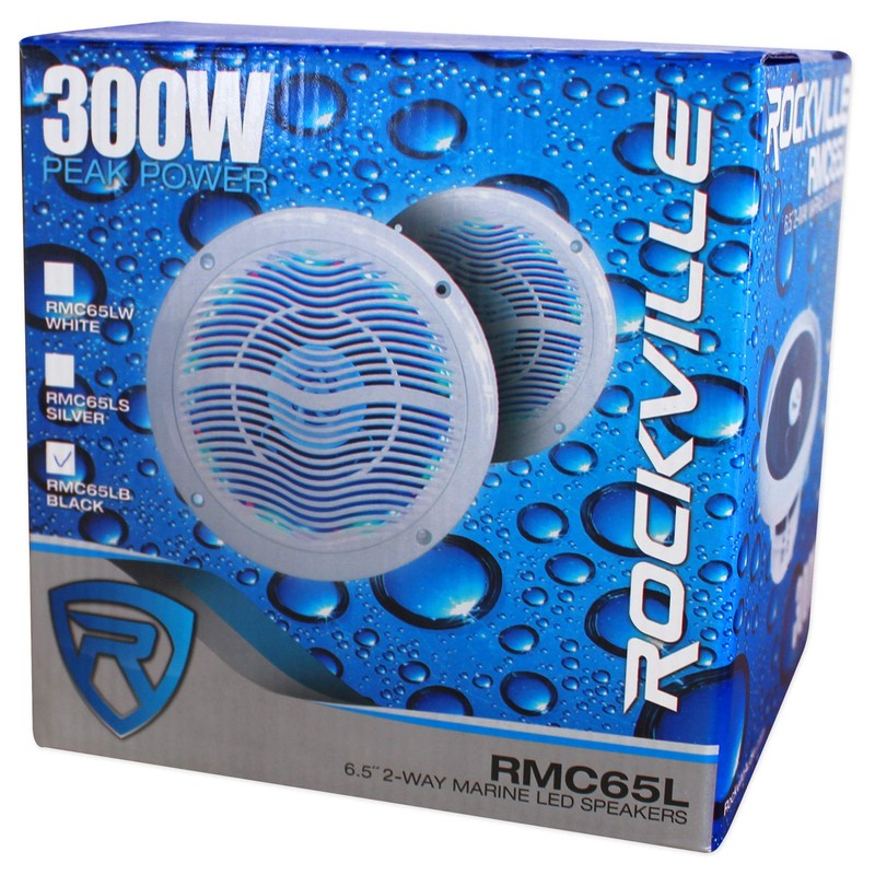 Rockville Pair RMC65LW 600W Peak / 75W RMS 2-Way White