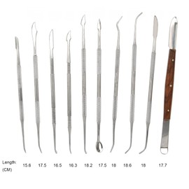 Angzhili Stainless Steel Dental Wax Carver Tools,10 Pcs Plaster Carving Knife,Wax Carving Kit for Wax Shaping,Dental Lab Tool,Dentist Sculpture Instruments Kit with Case