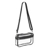 PATIKIL 8"x5" Clear Crossbody Bag with Shoulder Strap, Stadium Approved