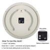 Caysie 16 Inch Large Silent Non Ticking Wall Clock, Quartz