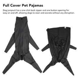Depisuta Traje de recuperación de la cirugía de Onesie Perro, elástico Onesie Perro después de la cirugía Evitar la muda de Perro Mono, Body de Perro para Perros pequeños Miedium Grande