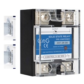 CG Solid State Relay SSR-25DD DC to DC Input 3-32VDC To Output 5-240VDC 25A Single Phase Plastic Cover