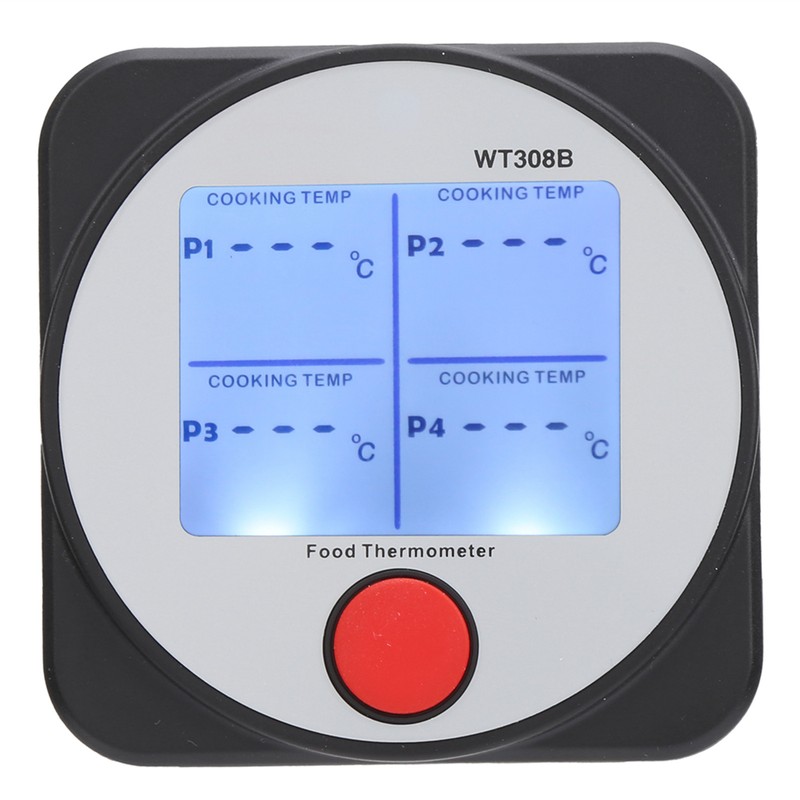 WT308B ‑40~300℃ Digital Food Thermometer Wireless Stainless Steel Dual Probe