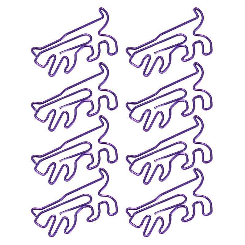 100Pcs Cute Paper Clips Animal Style Exquisite Bright Electroplated Anti