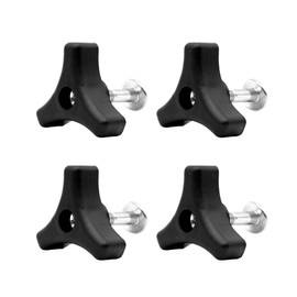 LICQIC 4 Sets Universal Lawnmowers Handle Wing Nut And Bolt, Triangle Knob Handle Screw Kit, for Most Lawnmower