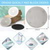 QiyuanLS 2 Pack Shower Drain Hair Catcher, Silicone Cover with