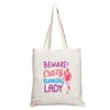 Coralgraph Inc TB1219 Beware Crazy Running Lady Novelty Present Gift
