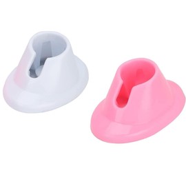 Enyolidimk 2pcs Soft Rubber Nail Polish Bottle Holder Stand Anti-Spill Nail Art Organizer Display Manicure Tools for Nail Art Salon Durable Design Nail Polish