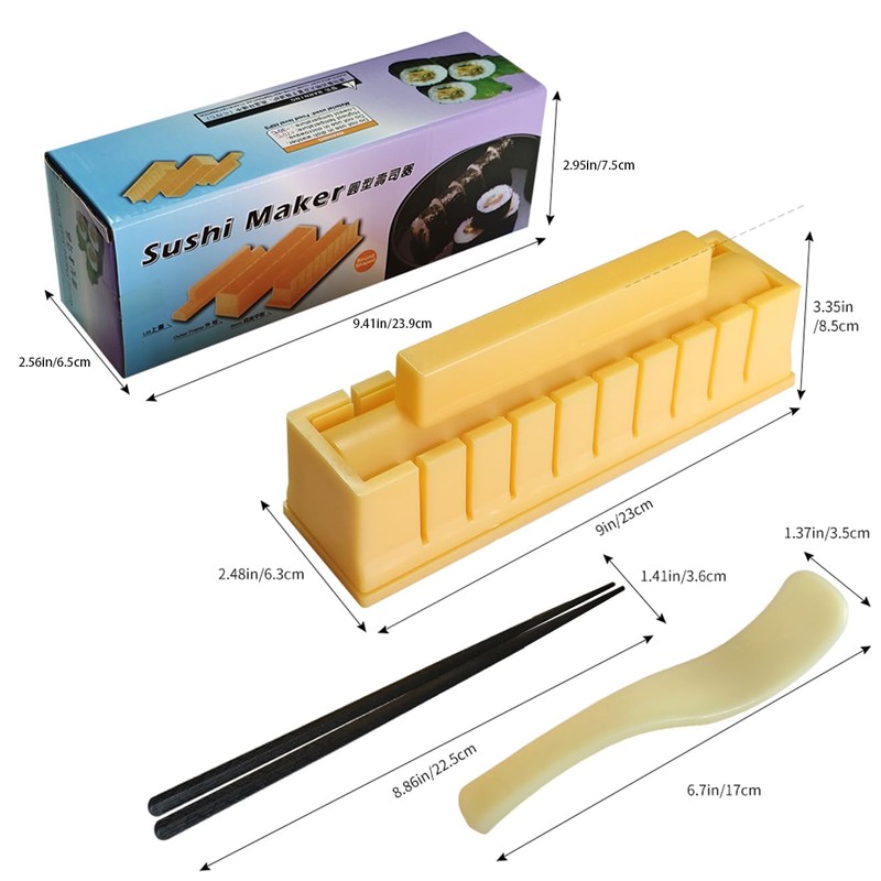 Healthman Sushi Maker, Sushi DIY Mold Set - Easy Sushi