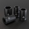 Anbull 1 Inch Drive Deep Impact Socket Set, 9 Pieces