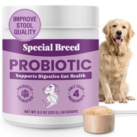 Probiotics for Dogs - Dog Probiotics Powder for Digestive Health, Gut Support & Immune Boost - Premium Blend with Prebiotics & Digestive Enzymes - Maximum Potency - 60 Scoops