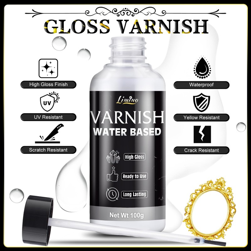 Gold Leaf Gilding Adhesive Kit - 3.5oz Water Based Adhesive