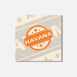 Unbranded Havana Grunge Travel 4'' X 4'' Square Wooden Coaster