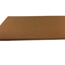 Self-Adhesive Hexagon Foam Cabinet Bumper Pads - Brown 210