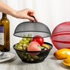 MAQUITA 2 Pcs Mesh Fruit Basket with Lid Fruit Cover