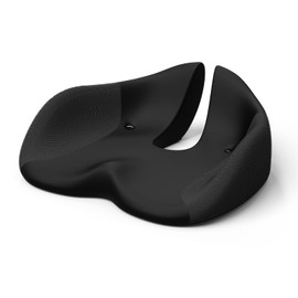 NPET SC040 Pressure Relief Seat Cushion for Long Sitting Hours on Office/Home Chair, Car, Wheelchair - Extra-Dense Memory Foam for Hip, Tailbone, Coccyx, Sciatica - Mix Black