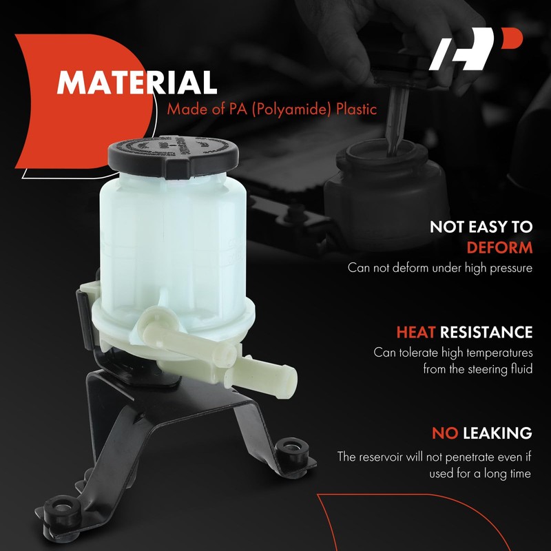 A-Premium Power Steering Reservoir/Tank with Cap & Bracket Compatible with