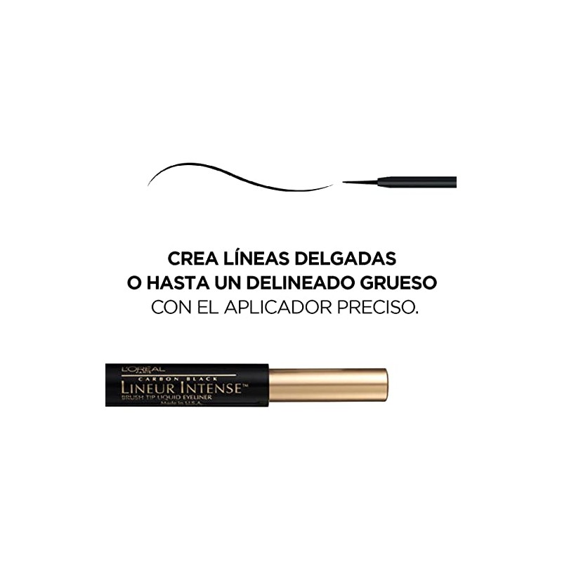 L´Oréal Paris Delineador líquido de ojos Lineur Intense Carbon Black,