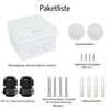 LeMotech Junction Box with Reserved Holes ABS Plastic Electrical Box