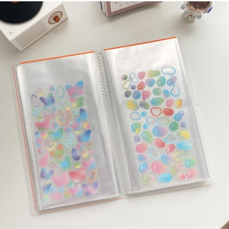Sticker Storage File Sticker Album Large Capacity Clear File Holds