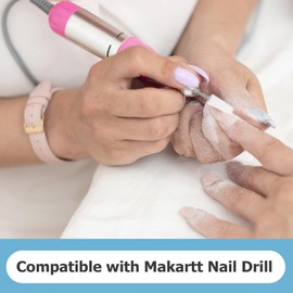 Nail Drill Bits Compatible with Makartt,10PCS Drill Bits Compatible with Makartt,3/32 Inch Removable Nail Tips Compatible with Makartt