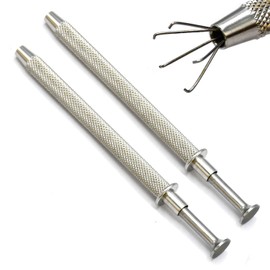 2pc 5 Prong Diamond Gem Tweezers Parts Beads Pick Up Tool Holder by G.S Online Store