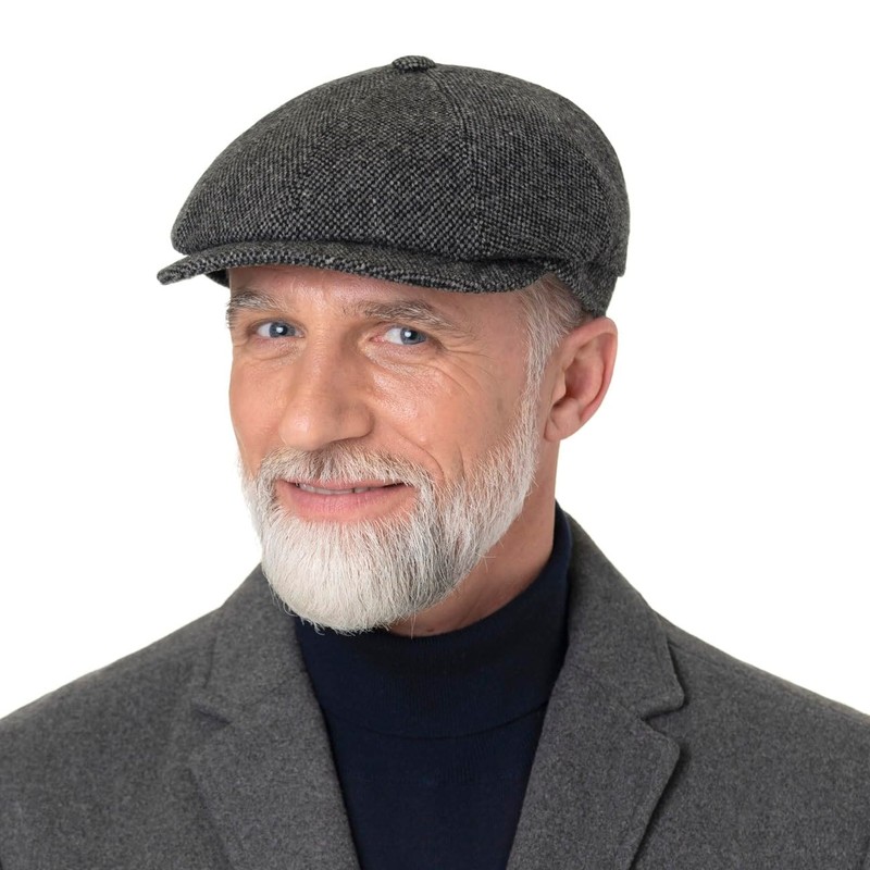 Mayser Seven Dover Flat Cap Peaked Cap Flat Cap Wool