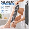 Nylon Back Scrubber for Shower – 2-Piece Long Exfoliating Bath