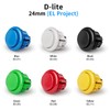 QANBA D-lite Arcade Button Original Buttons Snap-In Joystick Arcade Buttons