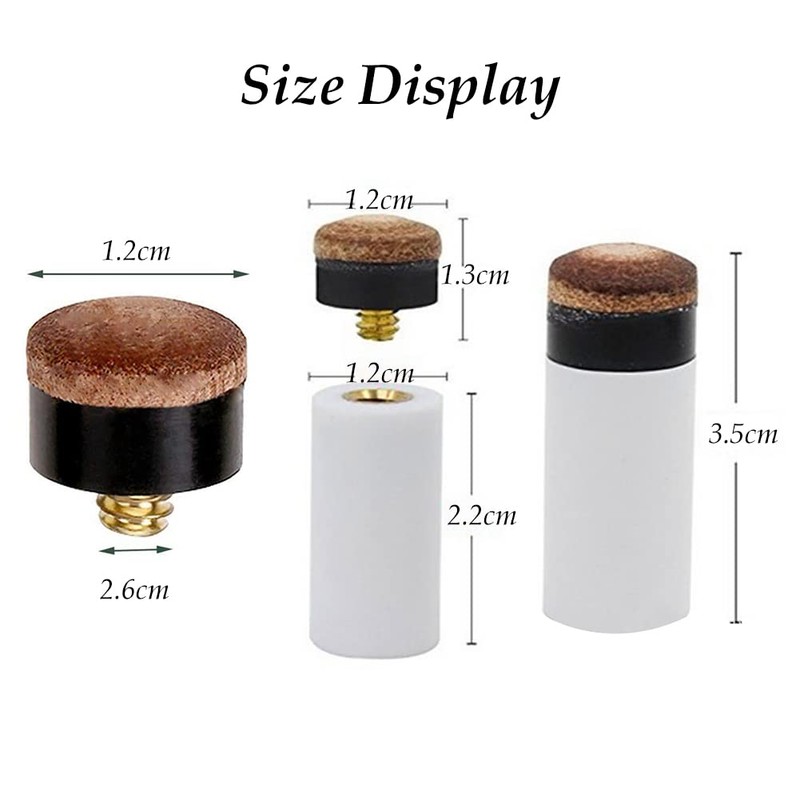 Billiard cue tips, cue tips, billiard cue tips, replacement screw