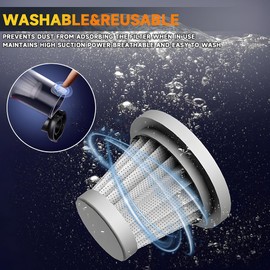 HAONINYUE Car Vacuum Cleaner Portable Cordless, Handheld Vacuum Cleaner, 21000PA 120W 4000mAh High Power Suction and Blower with Filter for Car, Office, Home, Pets