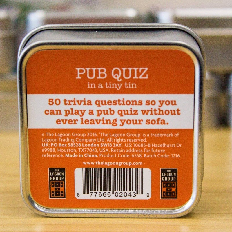 Tabletop Fun In A Tiny Tin - Tabletop Trivia and