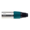 Keple 4 Pin XLR Plug, Green - Male Audio Microphone