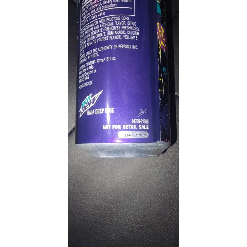 Mountain Dew Mtn Dew Baja DEEP DIVE Rare Limited Edition