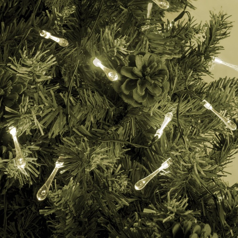 Christmas Workshop 120 Acrylic Icicle Drops Tree Top String Lights