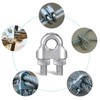 40 PCS 1/4" Stainless Steel Wires Ropes Cable Clip Clamps