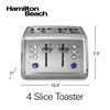 Hamilton Beach 4 Slice Toaster with Extra-Wide Slots, Bagel Setting,