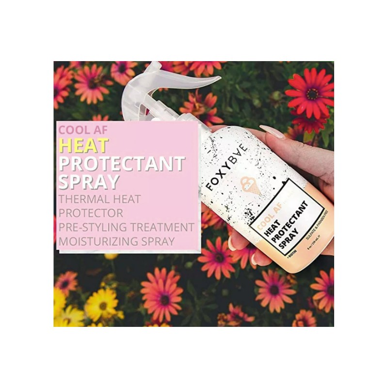 FoxyBae Cool AF Heat Protectant Hair Spray 8 oz Sulfate