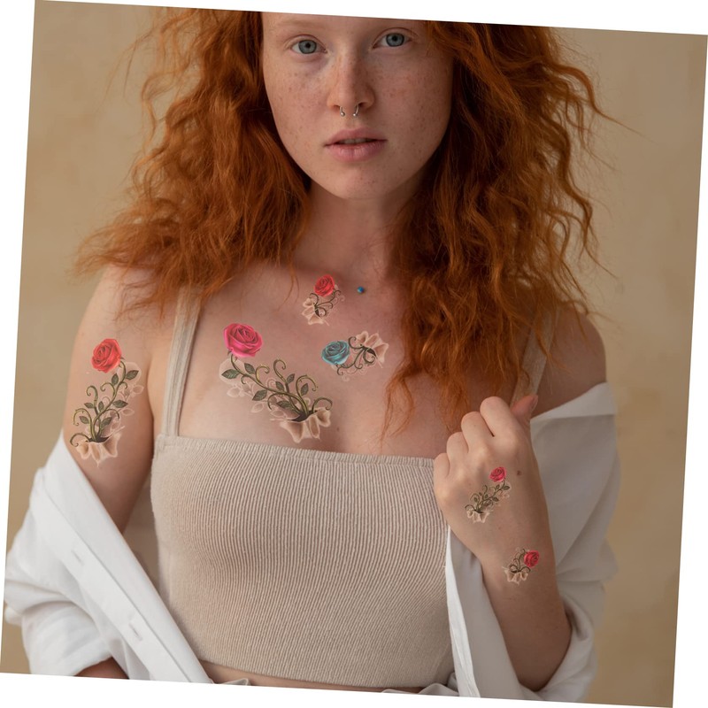 CAXUSD 9 Sheets Butterfly Stickers Waterproof Temporary Decals Decorative Sticker